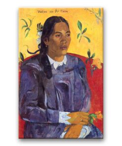 Obraz Paul Gauguin - Kobieta z kwiatem