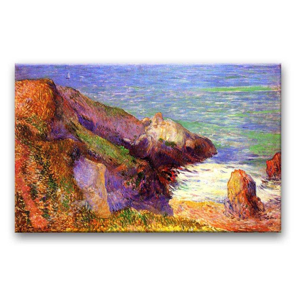 Obraz Paul Gauguin - Skaliste wybrzeże Bretanii
