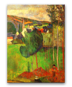 Obraz Paul Gauguin - Widok z Lezaven na Pont-Aven
