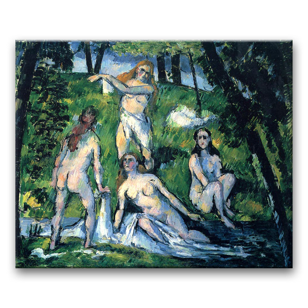 Obraz Paul Cézanne - Cztery kąpiące się (1878 r.)
