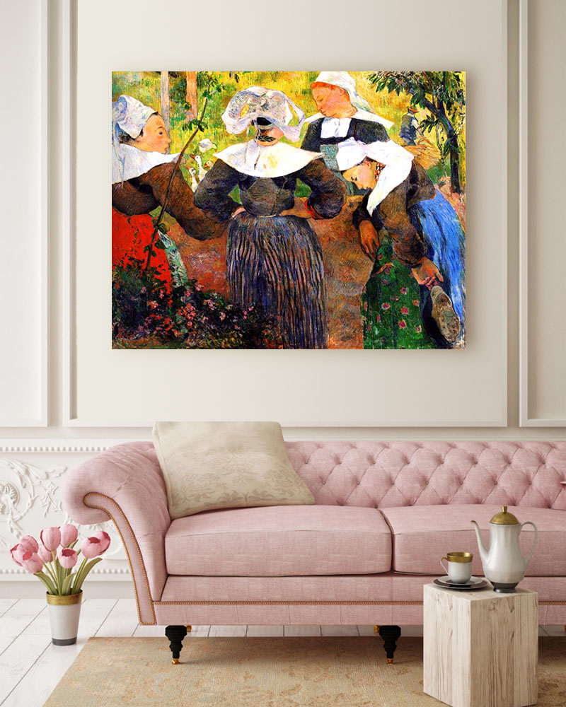 Obraz Paul Gauguin - Cztery Bretonki - obrazek 2