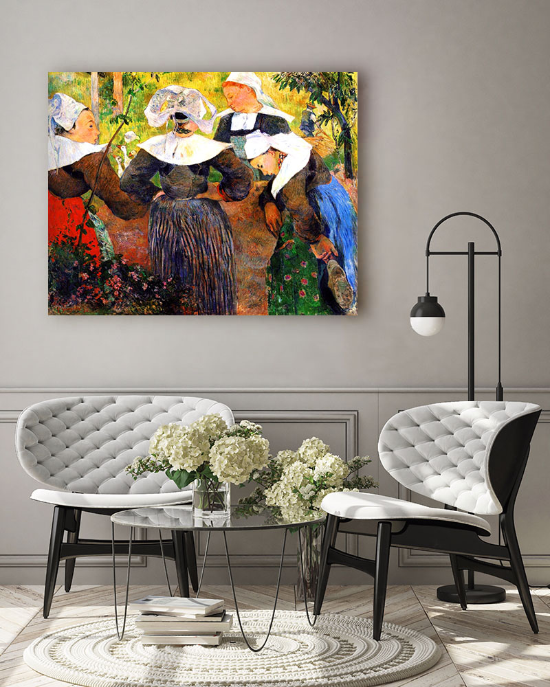 Obraz Paul Gauguin - Cztery Bretonki - obrazek 3