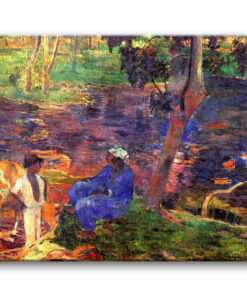 Obraz Paul Gauguin - Nad stawem