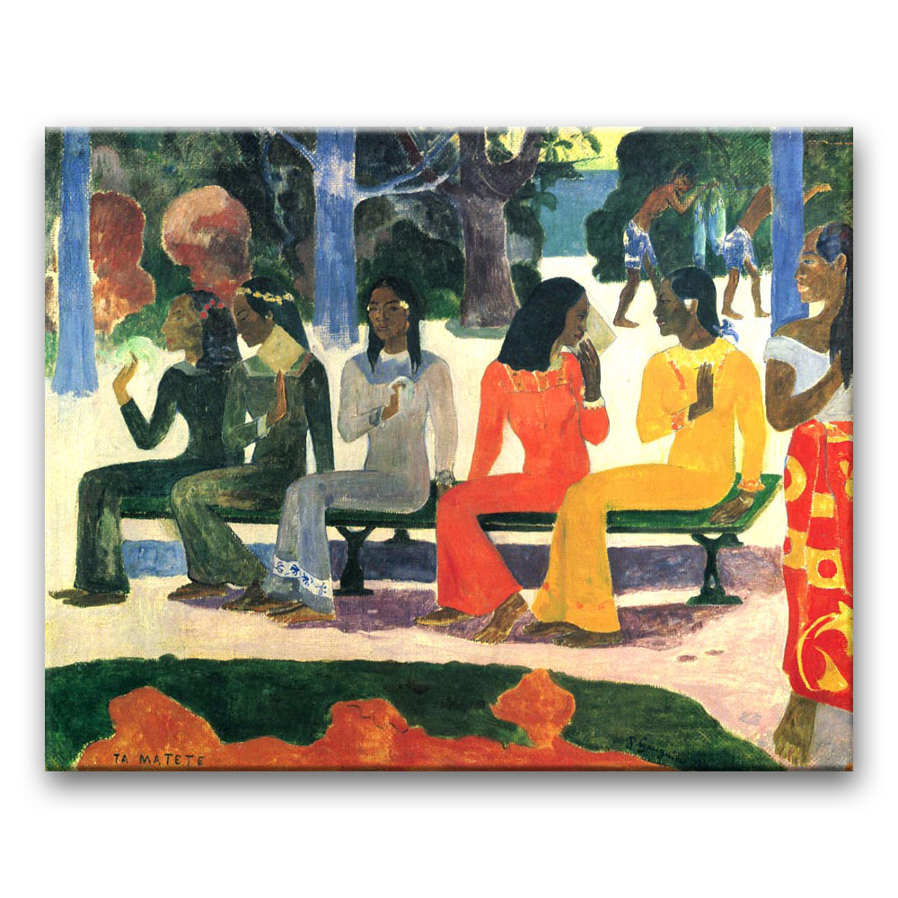 Obraz Paul Gauguin - Nie powinnyśmy iść dzisiaj na targ