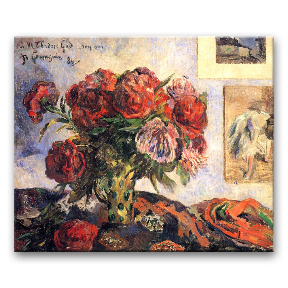 Obraz Paul Gauguin - Wazon z peoniami