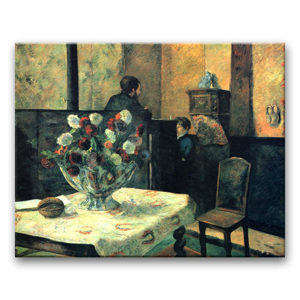Obraz Paul Gauguin - Wnętrze domu malarza przy ulicy Carcel