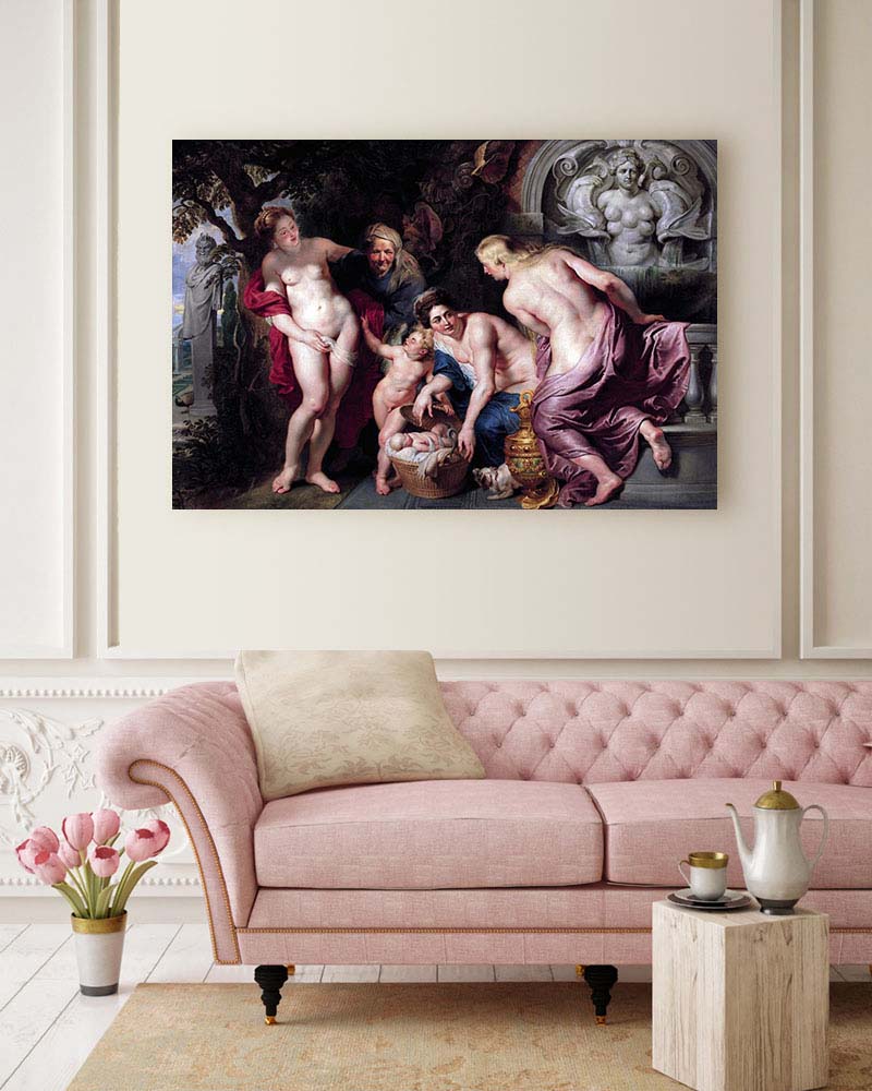 Obraz Peter Paul Rubens - Erichtonios odkryty przez córki Kekropsa - obrazek 2