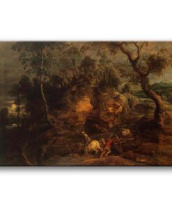 Obraz Peter Paul Rubens - Krajobraz z kamieniarzami