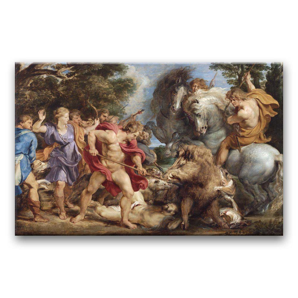 Obraz Peter Paul Rubens - Polowanie na dzika kalidońskiego