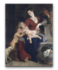 Obraz Peter Paul Rubens - Święta rodzina z koszem