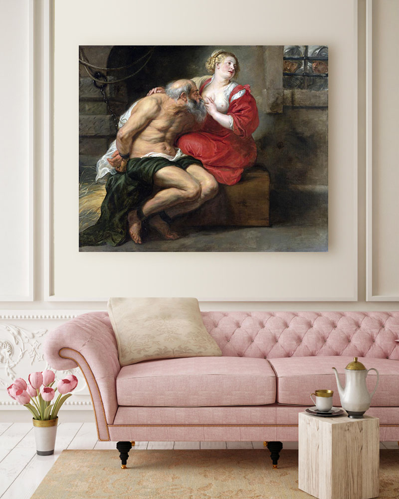 Obraz Peter Paul Rubens - Cymon i Pero - obrazek 2