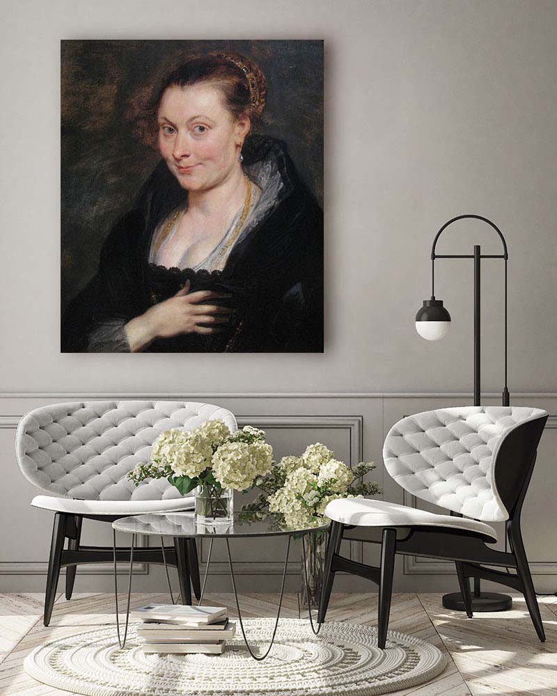 Obraz Peter Paul Rubens - Portret Izabelli Brandt - obrazek 3