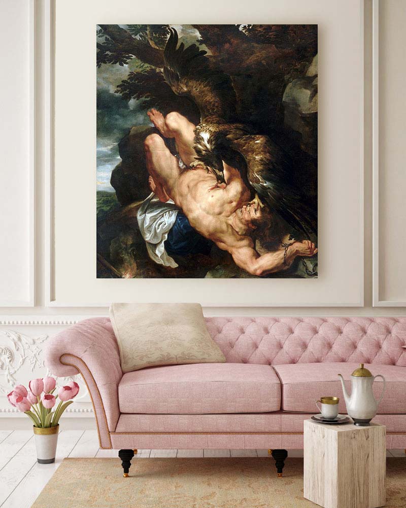 Obraz Peter Paul Rubens i Frans Snyders - Prometeusz skowany - obrazek 2