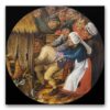 Obraz Pieter Bruegel - Pijak wpychany do chlewu
