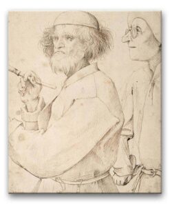 Obraz Pieter Bruegel - Malarz i kupiec