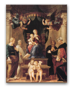 Obraz Rafael Santi - Madonna pod baldachimem
