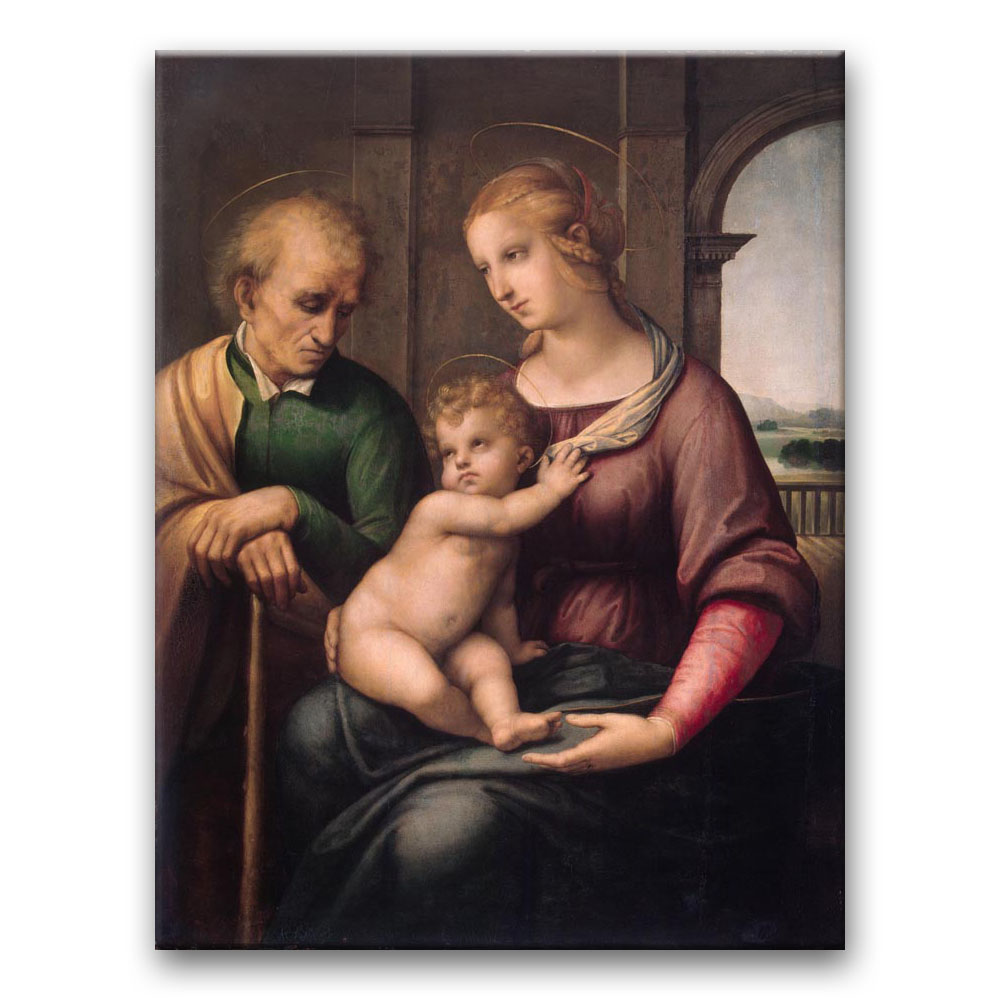 Obraz Rafael Santi - Madonna ze św. Józefem bez brody
