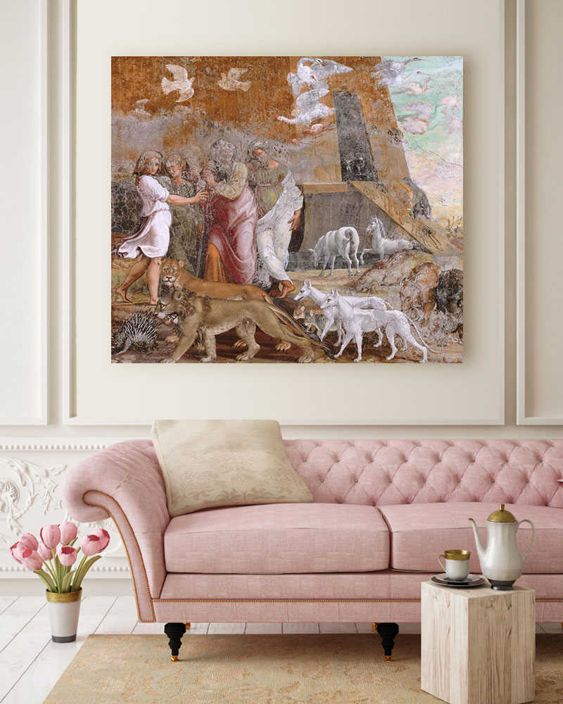 Obraz Rafael Santi - Arka na górze Ararat - obrazek 2