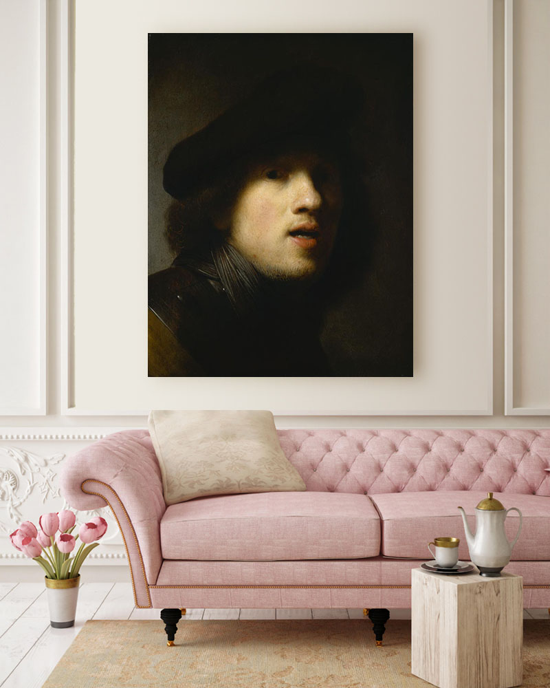 Obraz Rembrandt - Autoportret II (1629 r.) - obrazek 2