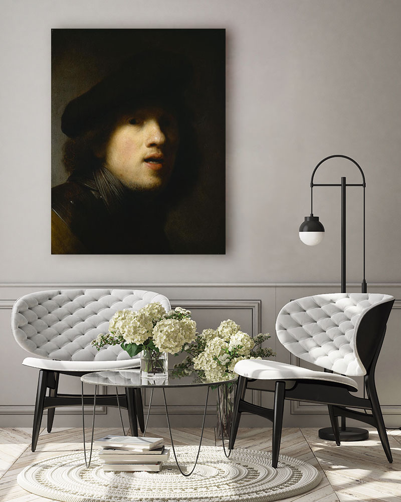 Obraz Rembrandt - Autoportret II (1629 r.) - obrazek 3