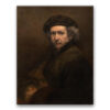 Obraz Rembrandt - Autoportret z postawionym kołnierzem