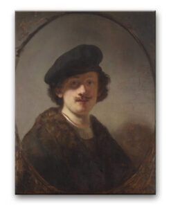 Obraz Rembrandt - Autoportret z zacienionymi oczami