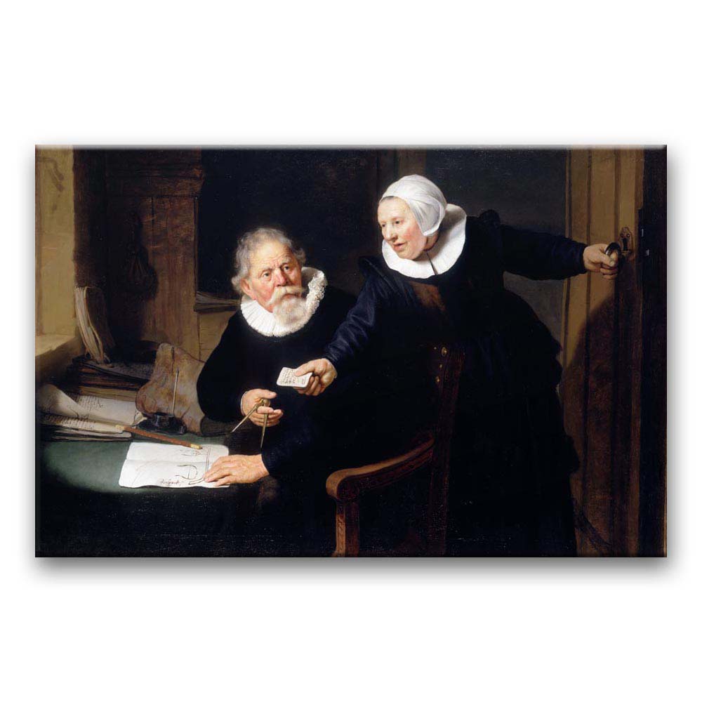 Obraz Rembrandt - Budowniczy okrętów i jego żona