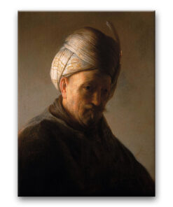 Obraz Rembrandt - Popiersie mężczyzny w turbanie