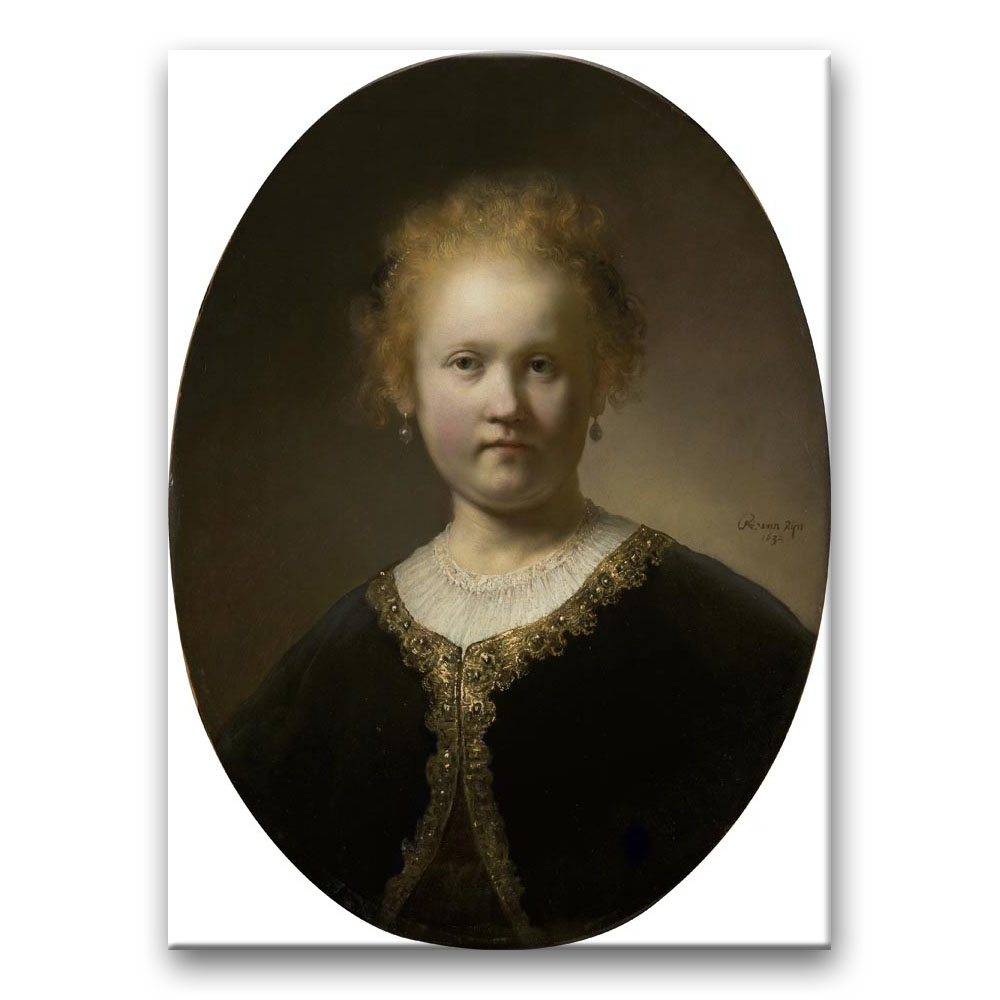 Obraz Rembrandt - Popiersie młodej kobiety