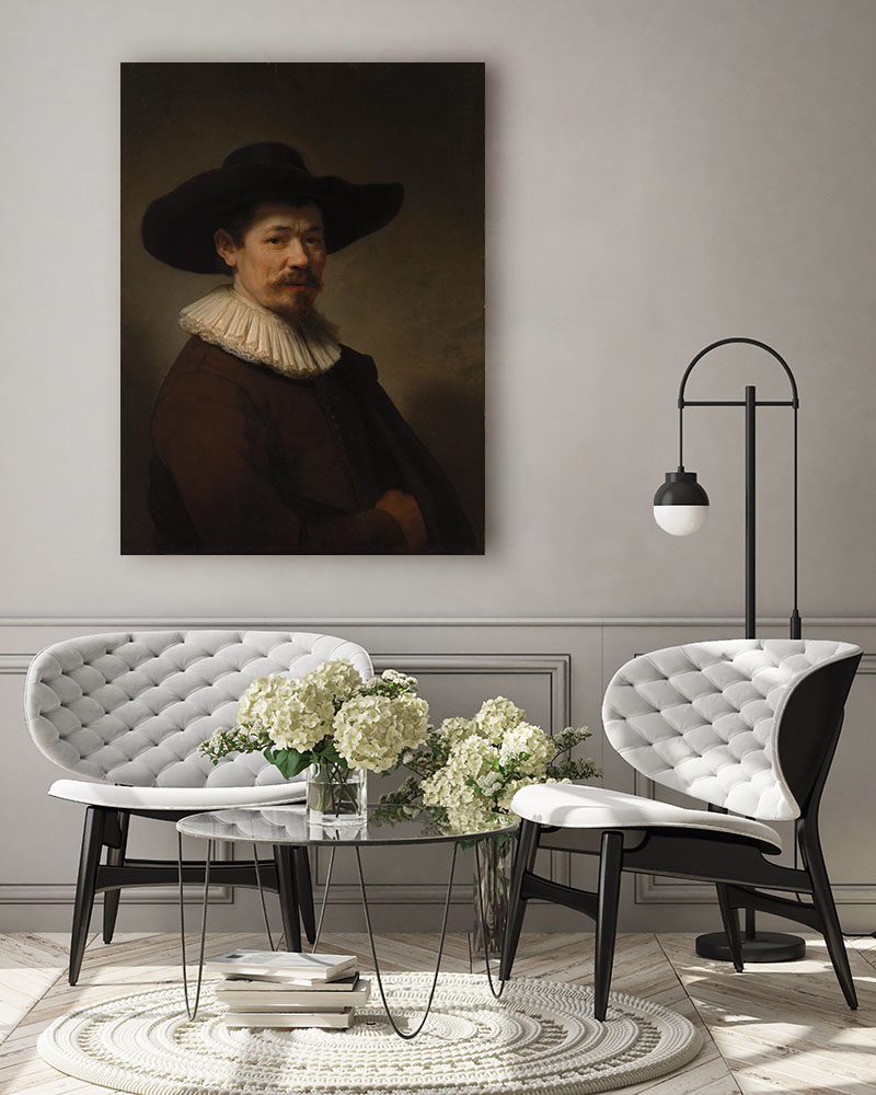 Obraz Rembrandt - Portret Hermana Doomera - obrazek 3