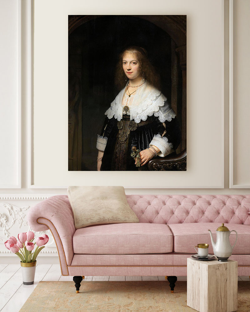Obraz Rembrandt - Portret Marii Trip - obrazek 2