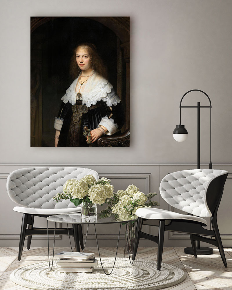 Obraz Rembrandt - Portret Marii Trip - obrazek 3