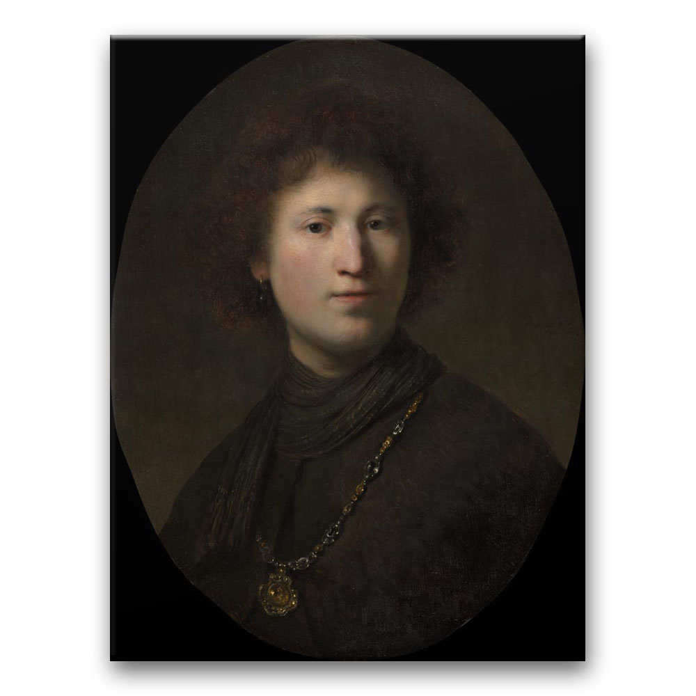 Obraz Rembrandt - Portret młodego mężczyzny z łańcuchem