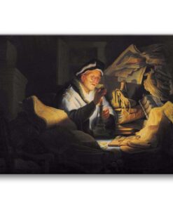 Obraz Rembrandt - Przypowieść o bogaczu