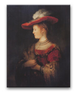 Obraz Rembrandt - Saskia w czerwonym kapeluszu