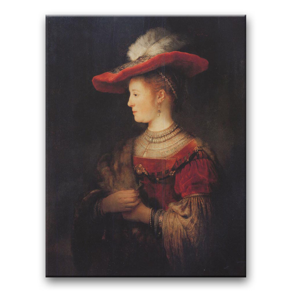 Obraz Rembrandt - Saskia w czerwonym kapeluszu