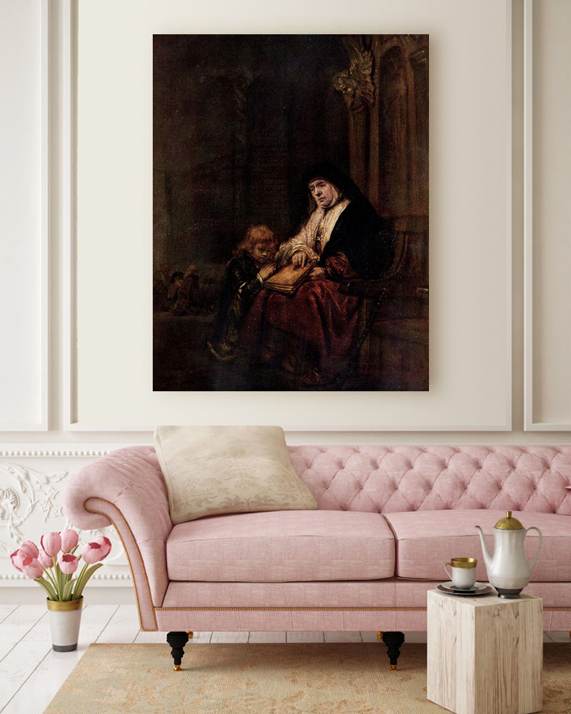 Obraz Rembrandt - Święty Tymoteusz ze swoją babką - obrazek 2