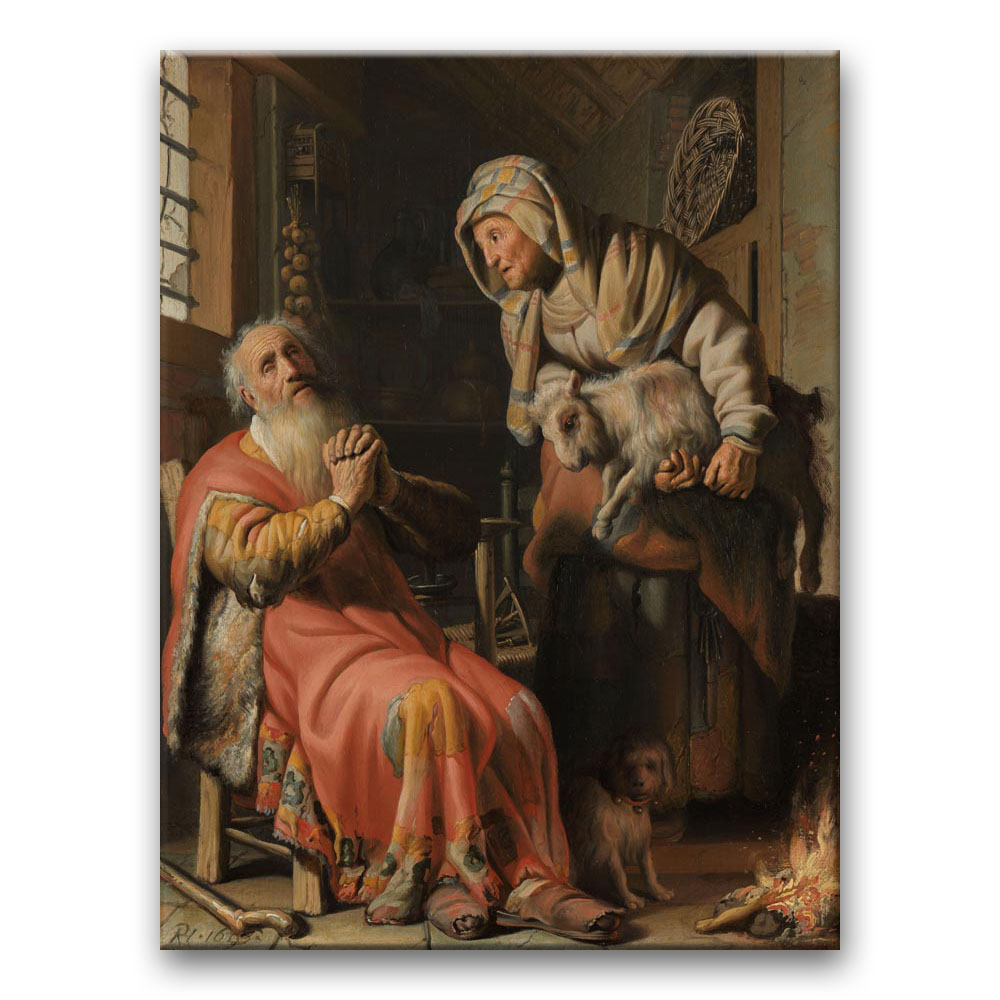 Obraz Rembrandt - Tobiasz i Anna