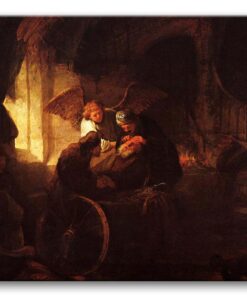 Obraz Rembrandt - Tobiasz uleczający własnego ojca