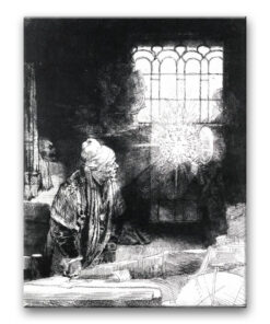 Obraz Rembrandt - Uczony w swojej pracowni - Faust