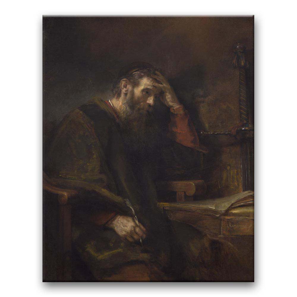 Obraz Rembrandt - Apostoł Paweł przy stole