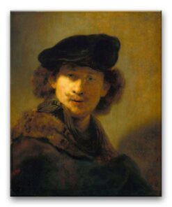 Obraz Rembrandt - Autoportret w futrzanym płaszczu
