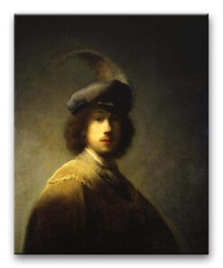 Obraz Rembrandt - Autoportret w śliwkowym berecie