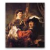 Obraz Rembrandt - Autoportret z Saskią