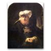 Obraz Rembrandt - Król Ozjasz porażony trądem