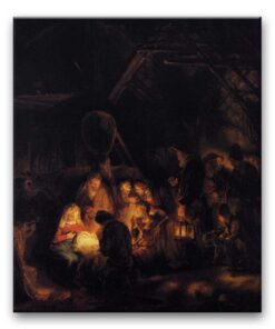 Obraz Rembrandt - Pokłon pasterzy
