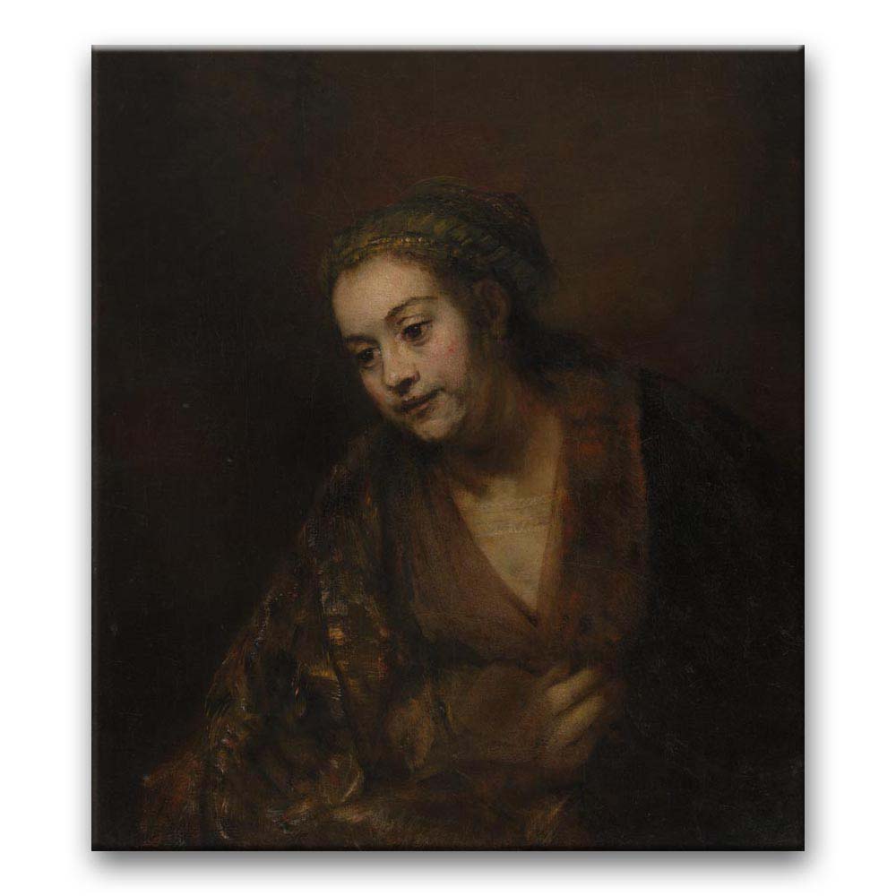 Obraz Rembrandt - Portret Hendrickje Stoffels (1660 r.)