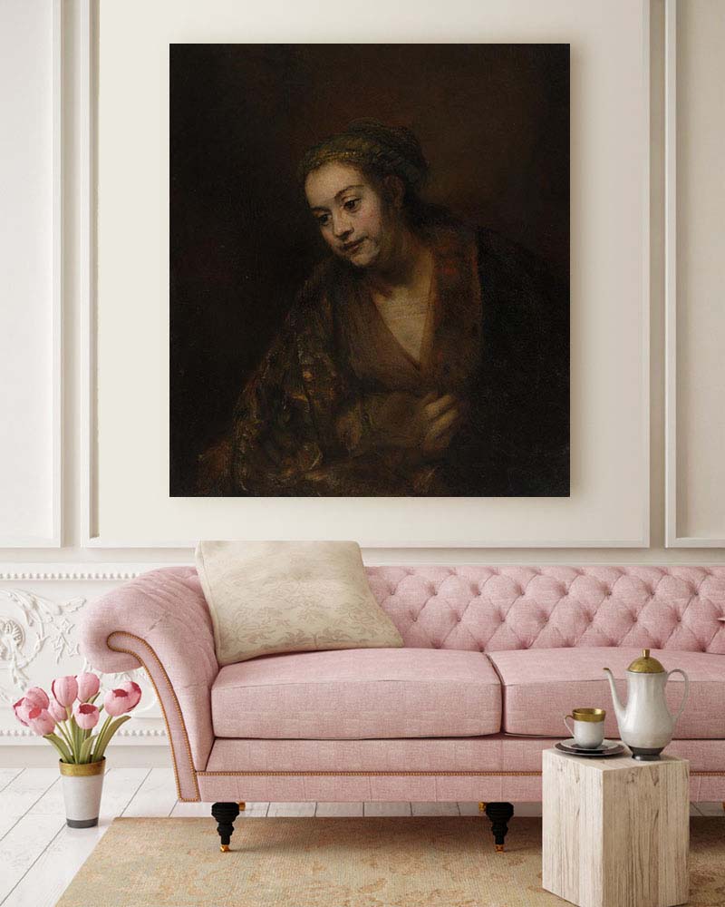 Obraz Rembrandt - Portret Hendrickje Stoffels (1660 r.) - obrazek 2