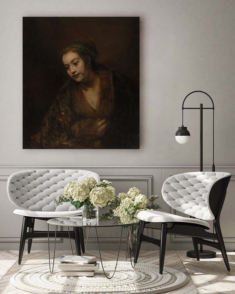 Obraz Rembrandt - Portret Hendrickje Stoffels (1660 r.) - obrazek 3