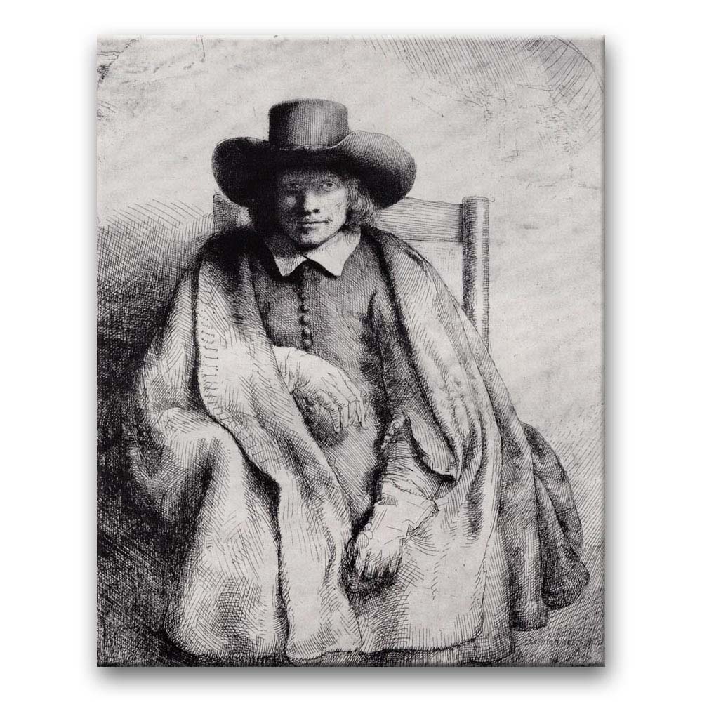 Obraz Rembrandt - Portret marszanda Clementa de Jonghea